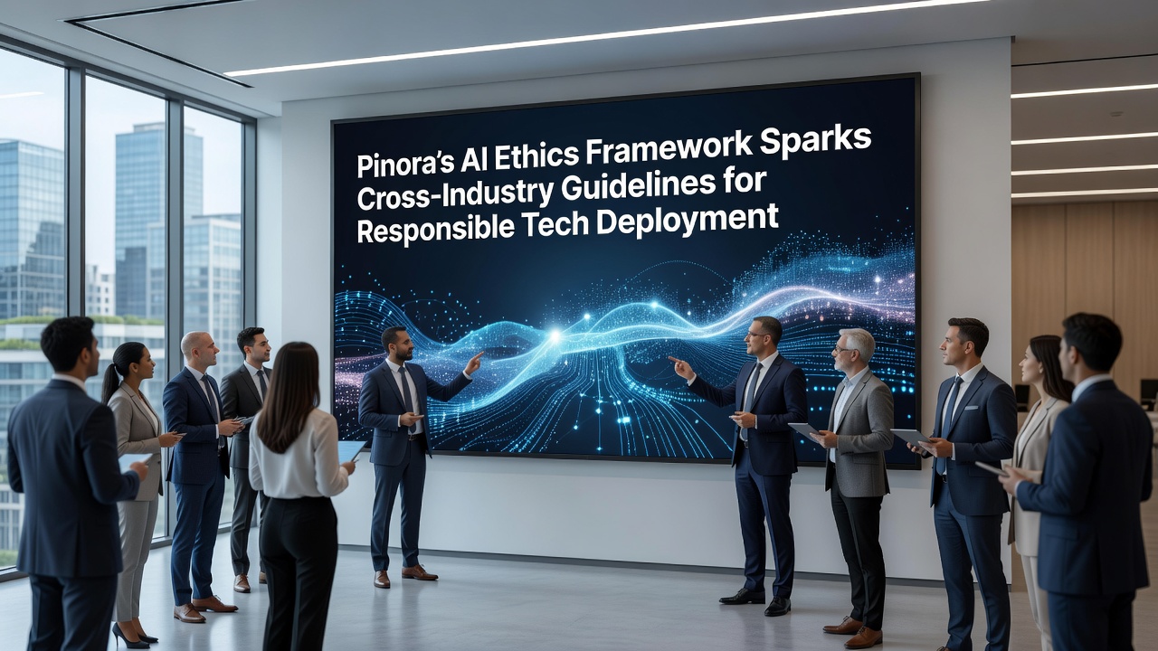 Industry representatives discussing responsible technology guidelines at a 2026 summit